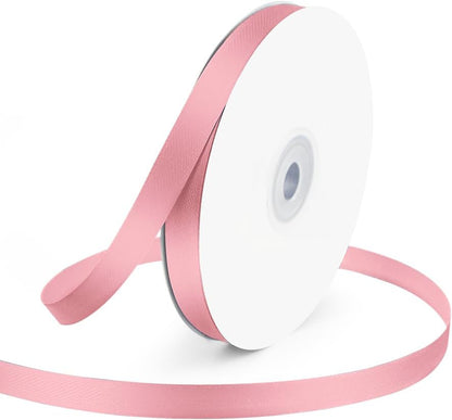 KMER LIFE 3/8" Wide x 50 Yards Pink Satin Ribbon - Perfect for Wedding Decor, Crafts, Gift Wrapping & Other Projects - Crafty Corner