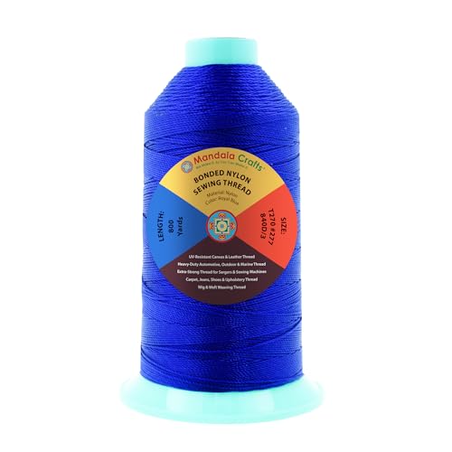 Size 277 840D T270 Royal Blue Bonded Nylon Thread