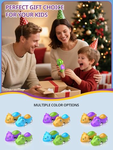 Walkie Talkies for Kids Rechargeable Dino Toy Cars 48H Playtime (2 Count)