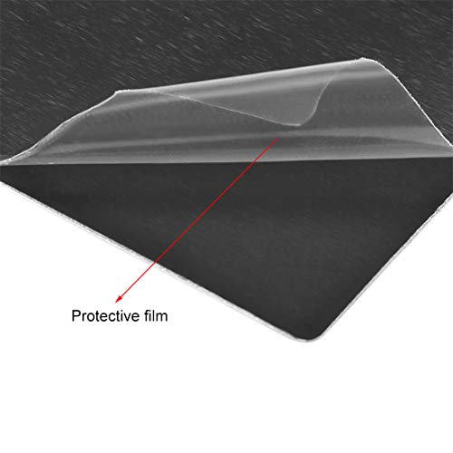 Blank Metal Card 66x45x1mm Anodized Aluminum Plate for DIY Laser Printing Engraving Black 5 Pcs (5 Count)