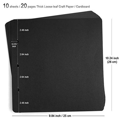 10 Sheets Double Sided 9.84 x 10.24 inch Refill Pages (10 Count)