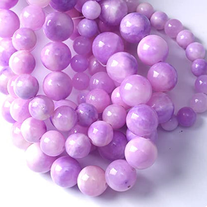 32pcs 12mm Natural Pink Starry Galaxy Persian Jade Gemstone Beads Round Loose Spacer Beads for Jewelry Making DIY Bracelets Necklaces 15"