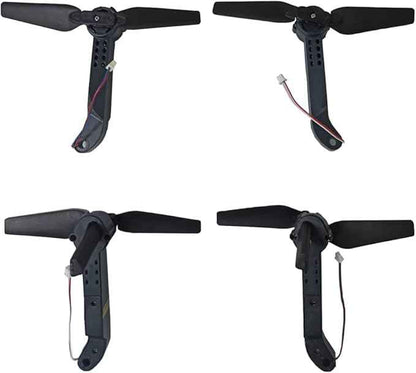 RC Quadcopter Spare Parts Axis Drone Arms with Propellers FPV Racing Drone Arms Comaptible with E58/L800/JY019/S168 RC Hobby, 4pcs Included