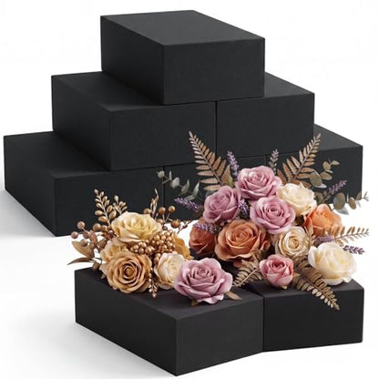 8 Pcs Black Reusable Floral Foam Blocks Water Weather Resistant Dry Floral Foam for Artificial Flower Arrangements Outdoor Hanging Florist Plant Bases for DIY Wedding