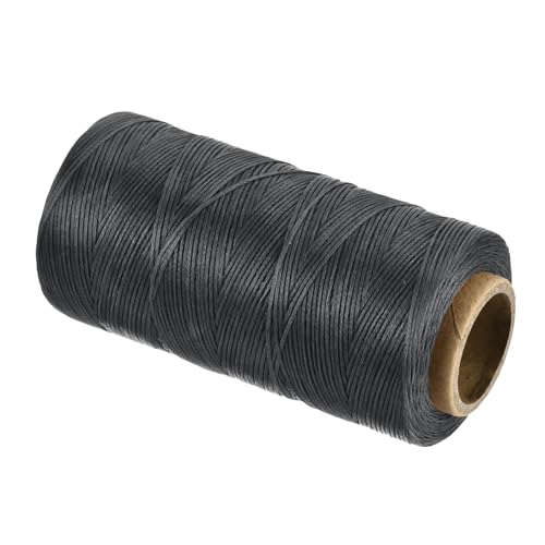 Waxed Thread 197 Yard 1mm 210D Flat Wax Thread Polyester Waxed String for Leather Sewing Hand Weaving Book Binding Home Decoration