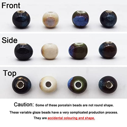 180 Pieces Porcelain Beads Chinese NOT (180 Count)
