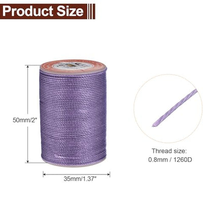 Leather Sewing Waxed Thread 0.8mm 60Yards