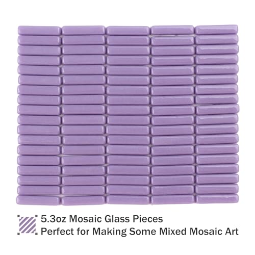 Purple Mosaic Tiles for Crafts Bulk (5.29 Ounce)