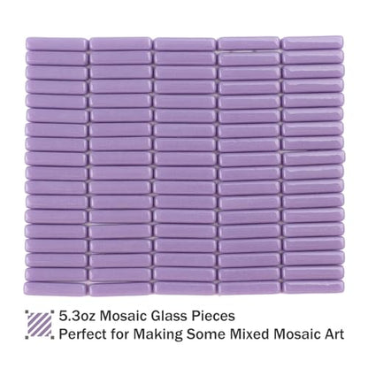 Purple Mosaic Tiles for Crafts Bulk (5.29 Ounce)