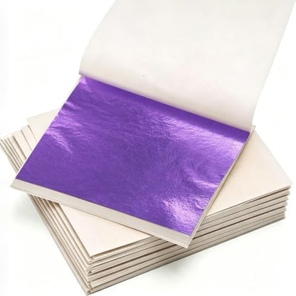 Gold Leaf Sheets for Art 300 PCS Violet Foil