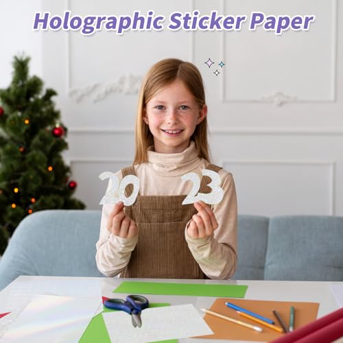 36 Sheets Holographic Sticker Paper