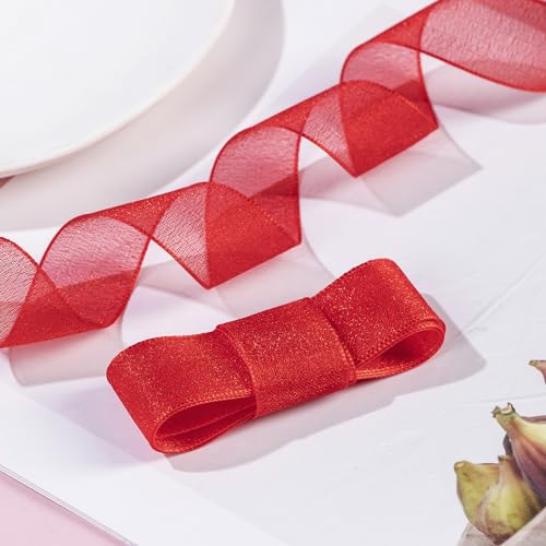 1 Inch Wide Sheer Chiffon Ribbon