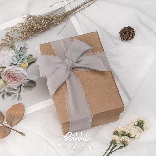 Light Grey Chiffon Ribbon 1 (60 Foot)