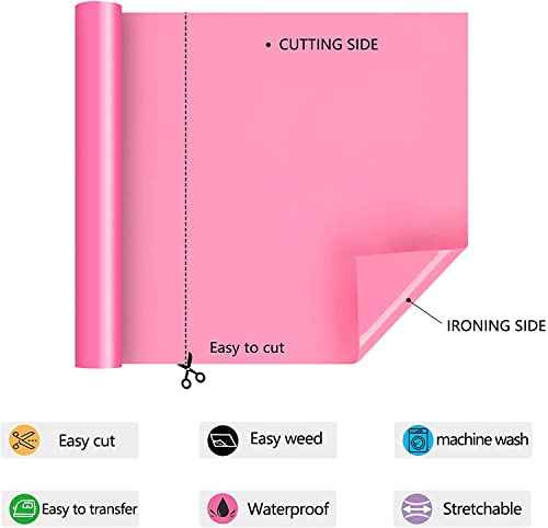 Pink HTV Iron on Vinyl Roll