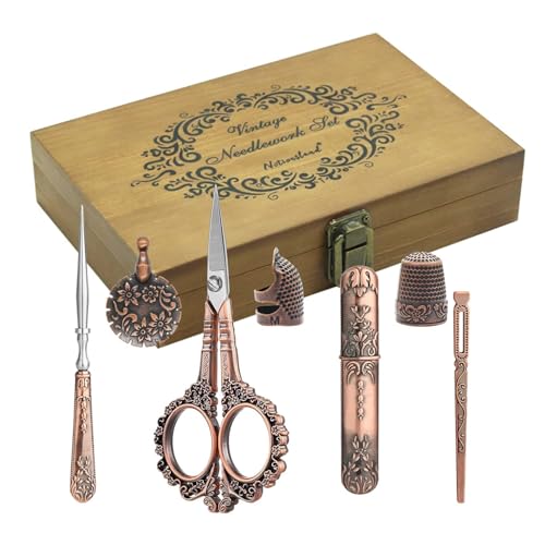 Vintage Embroidery Scissors Set