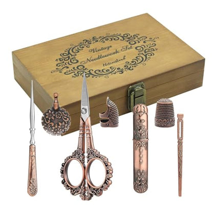Vintage Embroidery Scissors Set