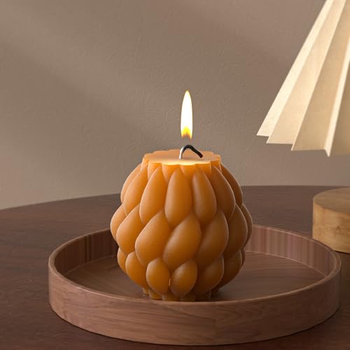 3 Pack Spiral Ball Cylinder Soap & Candle Mold (3 Count)