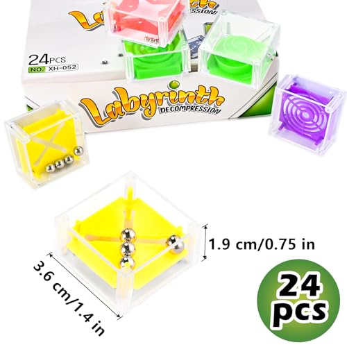 24 Pcs Balance IQ Maze Game Toy Set (24 Count)