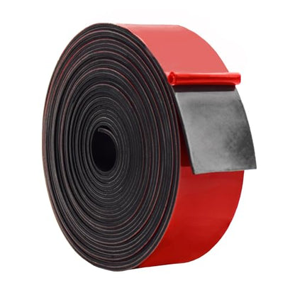 Solid Neoprene Rubber Strips with Adhesive Backing 1 (25 Foot)
