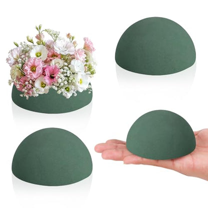 4 Pack Small Floral Foam Half Ball