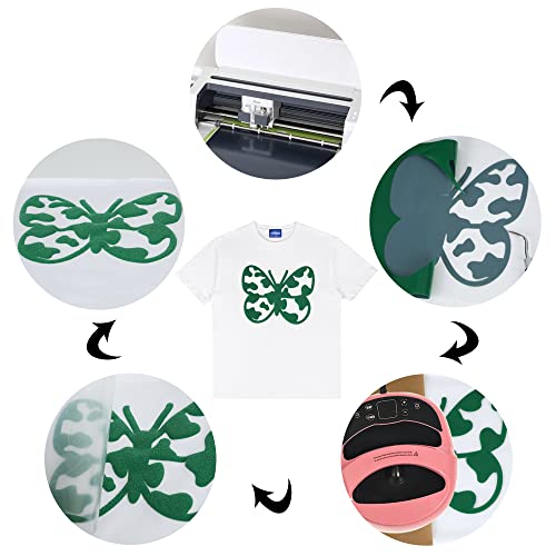 RENLITONG 3D Puff HTV Rolls Heat Transfer Vinyl