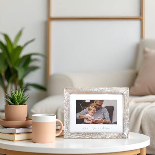 Grandpa and Me Rustic Photo Frame