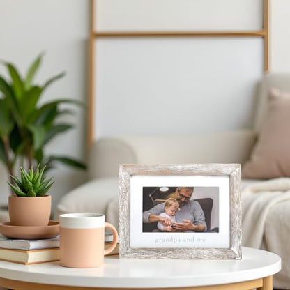 Grandpa and Me Rustic Photo Frame
