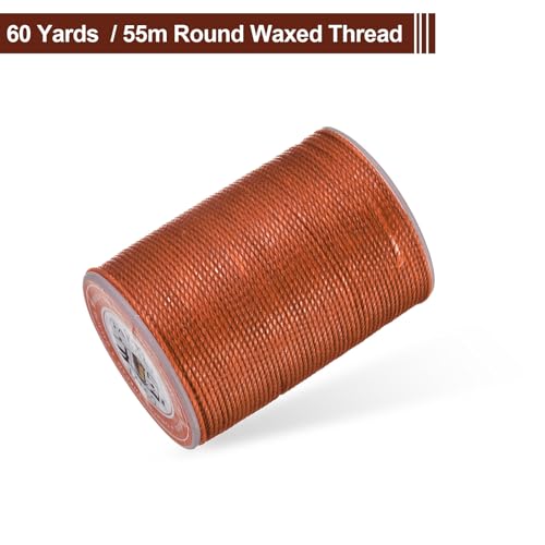 Leather Sewing Waxed Thread 0.8mm 60Yards (60 Foot)