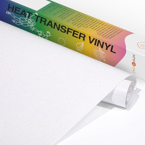 White Glitter HTV Vinyl