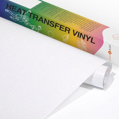 White Glitter HTV Vinyl