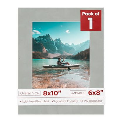 8x10 Mat Bevel Cut for 6x8 Photos