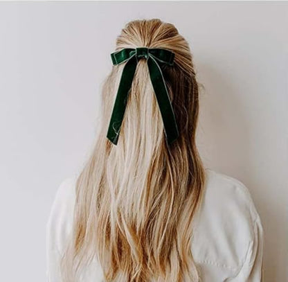 15 Yards Velvet Ribbon 1 Inch Single Face Green Velvet Ribbon Spool Prefect for Wedding