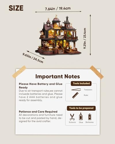DIY Miniature House Kit Dollhouse Kit for Adults to Build Mini Magic House