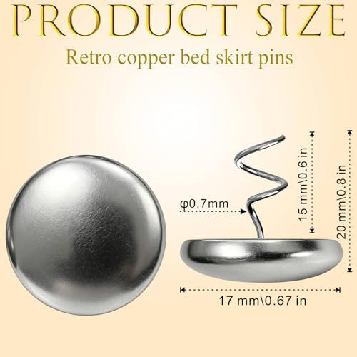 Copper Wrapped Upholstery Twist Pins for Sofa Cushions