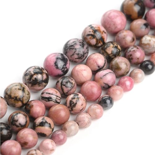 180pcs Adabele Natural Rhodonite Gemstone 4mm (180 Count)
