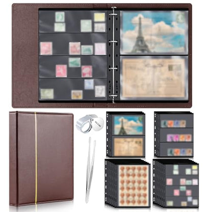 Stamp Collecting Album Binder Kit for Collectors