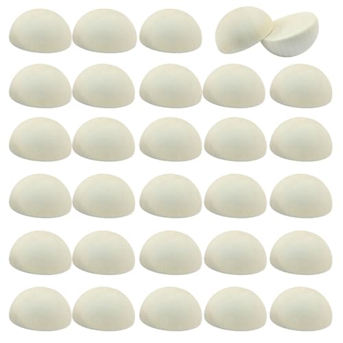 Half Wooden Beads