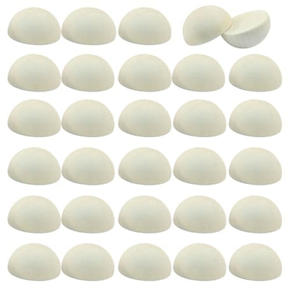 Half Wooden Beads