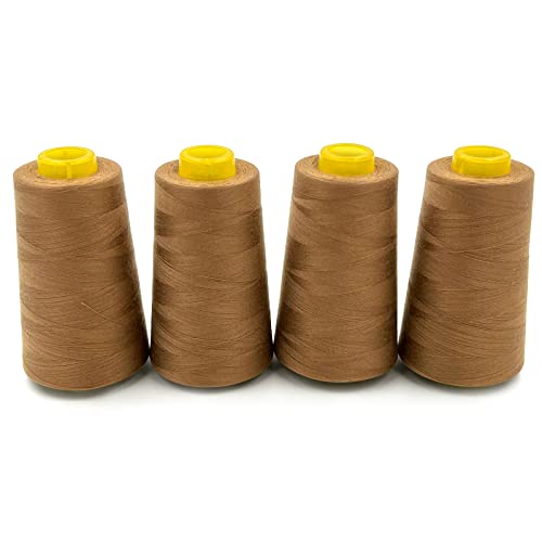 4 Cones of 3000 Yards Each Spool Thread for All Purpose (36000 Foot)
