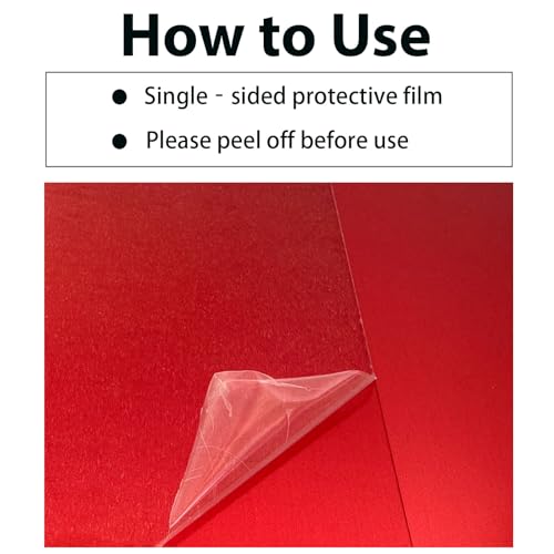 10Pcs Red Anodized Aluminum Sheet 5" x 7" x 1 (2 Sq Ft)