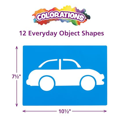 Large Washable Plastic Everyday Objects Stencils
