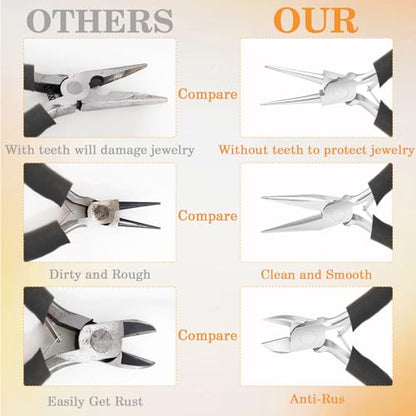 10 Pack Jewelry Pliers Set (10 Count)