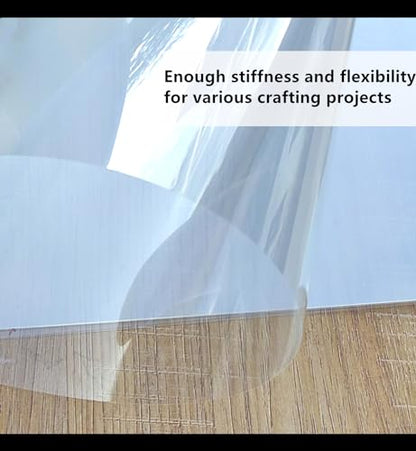 Clear Blank Stencil Sheet for Cutting. 10 Pack 12" x 24" 6mil (10 Count)