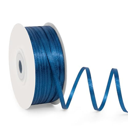 1 8" x 100 Yards Navy Blue Satin Ribbon Crafts Gift Wrapping