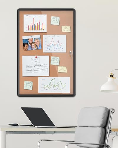 36"x24" Enclosed Bulletin Board