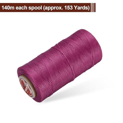 Flat Leather Sewing Waxed Thread