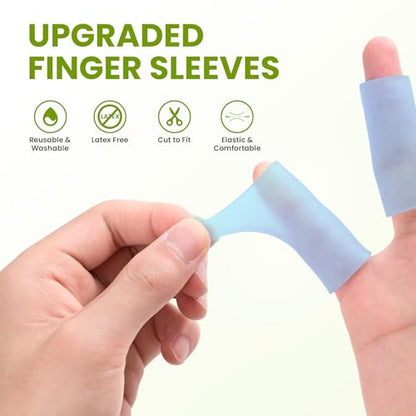 20 PCS Gel Finger Sleeve Protectors (20 Count)