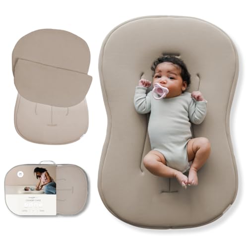 Organic Newborn Baby Infant Lounger Pillow & Travel Bag