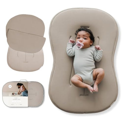 Organic Newborn Baby Infant Lounger Pillow & Travel Bag