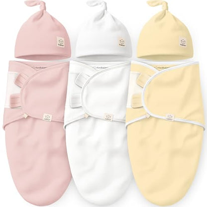 3pk Organic Swaddles for Newborns Girls